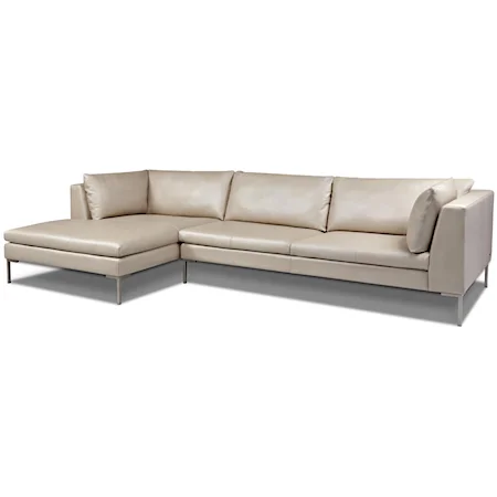Contemporary Sectional with Right Arm Chaise